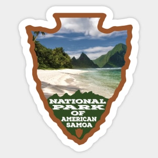 National Park of American Samoa arrowhead Sticker